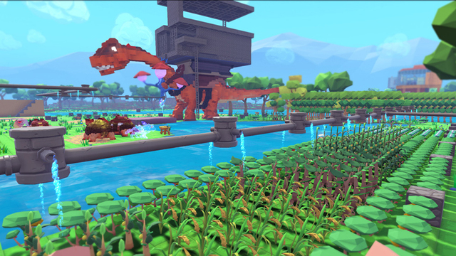 Ps4 Switch Pixark 19年夏発売決定 Ark Survival Evolved の世界をブロックで表現したオープンワールド恐竜サバイバルact アキバ総研