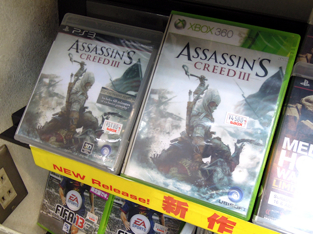 PS3/Xbox 360「Assassin's Creed 3」（海外版）