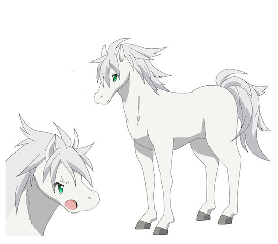 白姫(しろひめ)（CV：諏訪彩花） 葉太郎の乗る白馬。幼い時からずっと葉太郎に 世話をされ、まるで本当の兄妹のように懐いている。