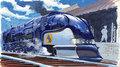 No.13 制作過程の素材資料:イメージイラスト(蒸気機関車)　(C) BANDAI VISUAL / GAINAX