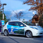 エヴァ仕様の電気自動車充電スタンドが箱根に登場！ パナソニックが箱根地区専用にデザインして設置