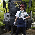 「RAIL WARS!」、日本國有鉄道公安隊のコスプレ衣装セットがコスパから！　あおいver.はミニ丈+スリット、はるかver.はミドル丈+プリーツ