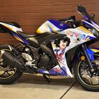 女子高バイク青春アニメ「ばくおん!!」、痛バイクを展示！　フルスロットル抽選会も同時開催
