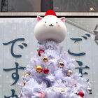 秋葉原UDX前のUDXアキバ広場に「ご注文はうさぎですか？？」クリスマスツリーが設置中 12/25（日）まで