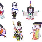 アニメ「おそ松さん」、歌舞伎とのコラボ商品プロジェクト第2弾発表！　歌舞伎スタイルの六つ子をグッズ化