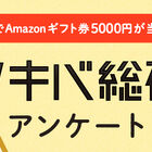 アキバ総研、ユーザーアンケートのお願い。回答者から抽選で10名さまにAmazonギフト券5,000円分をプレゼント！