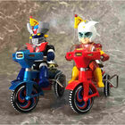 「マジンガーZ」に登場するキャラクターたちが、懐かしくレトロなゼンマイ式三輪車に搭乗！ マジンガーZと兜甲児の2種同時発売